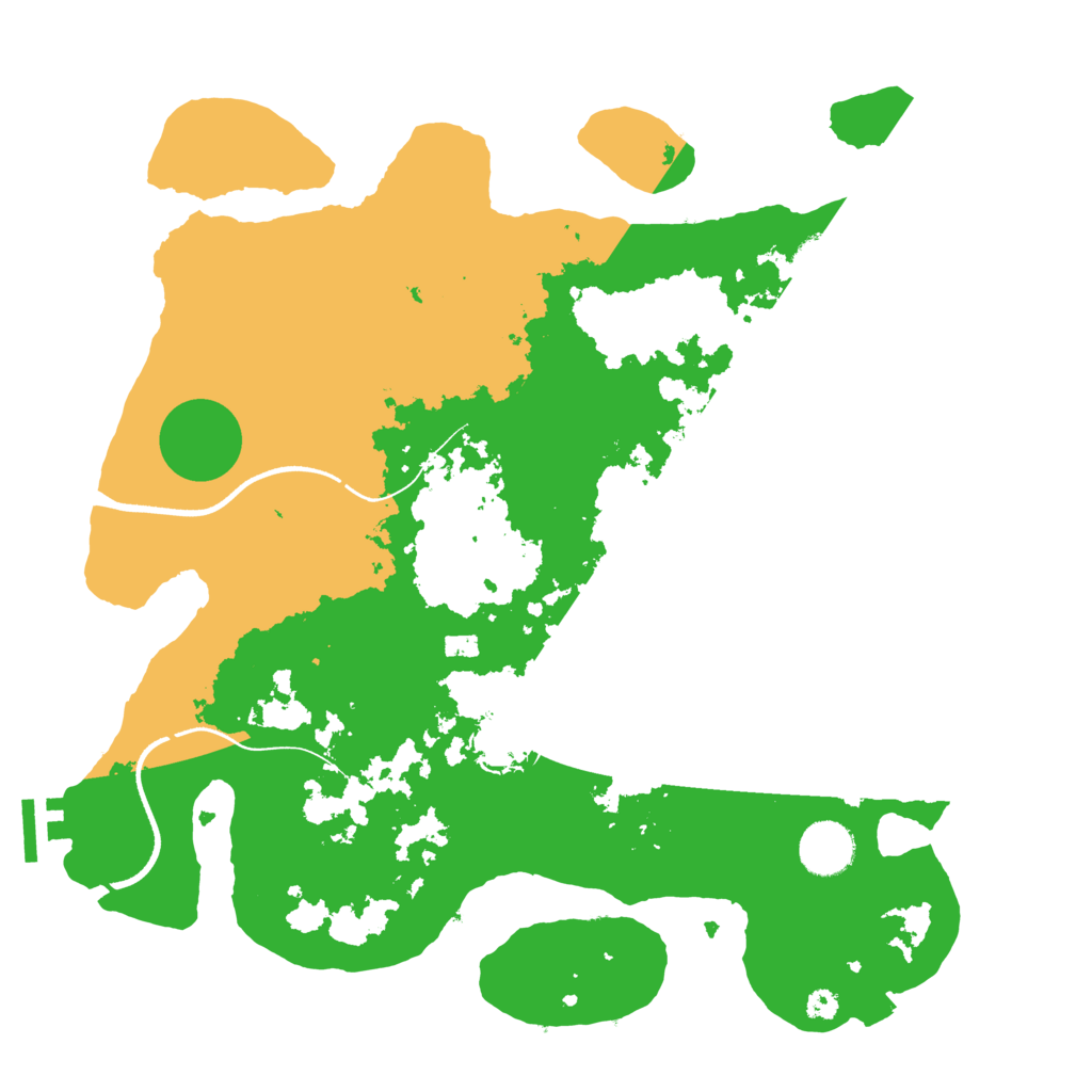 Biome Rust Map: Procedural Map, Size: 3500, Seed: 346346566