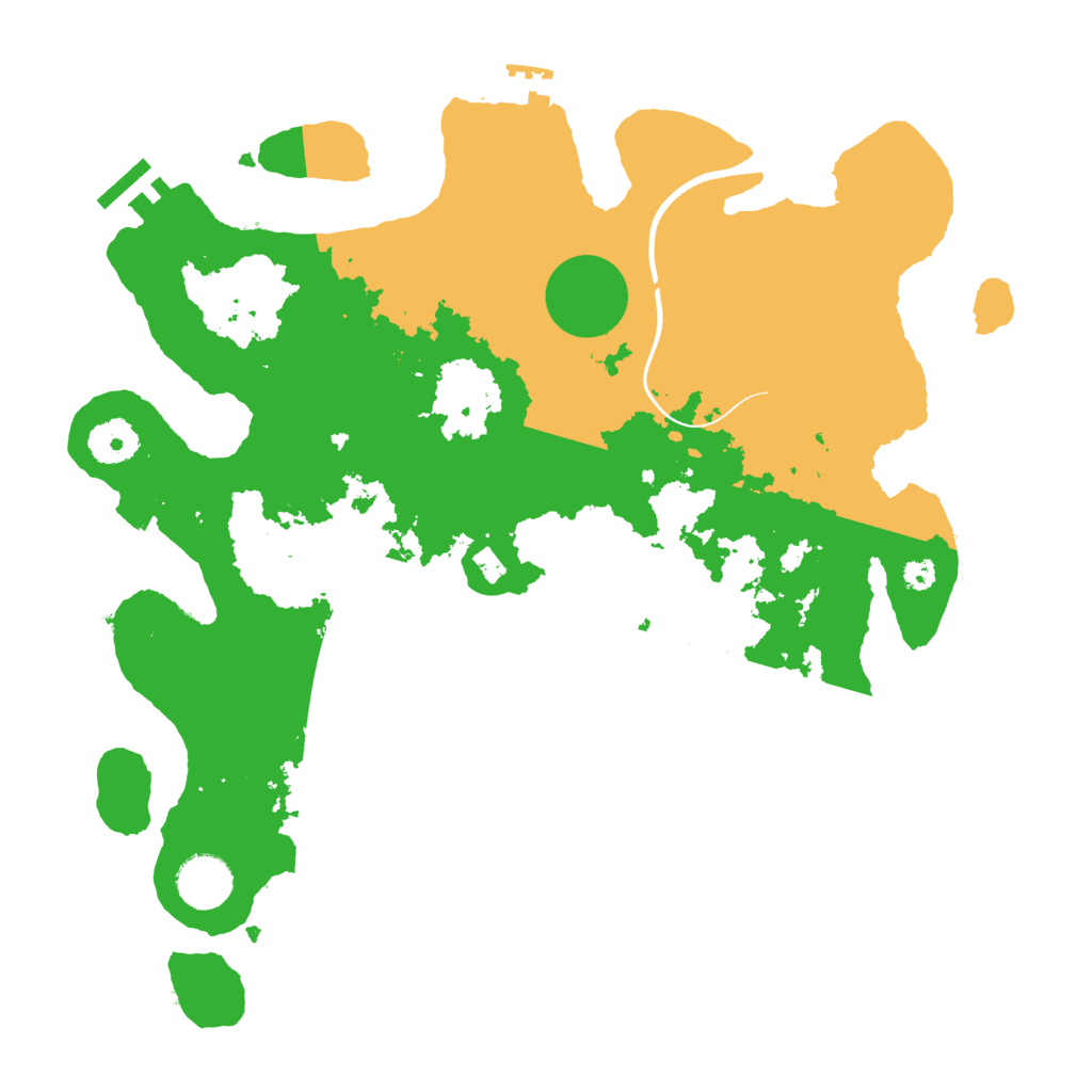 Biome Rust Map: Procedural Map, Size: 3500, Seed: 10275