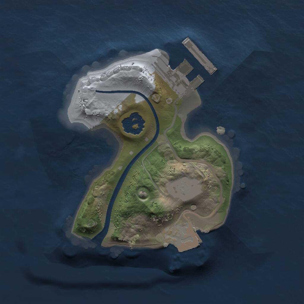 Rust Map: Procedural Map, Size: 1400, Seed: 1190496916, 2 Monuments