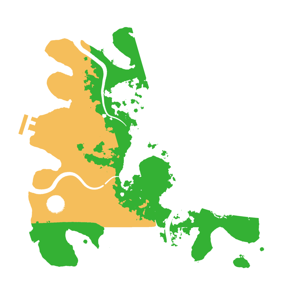 Biome Rust Map: Procedural Map, Size: 3000, Seed: 27733