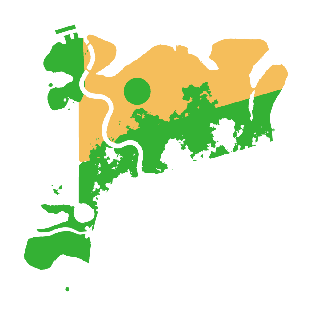 Biome Rust Map: Procedural Map, Size: 3100, Seed: 44563458