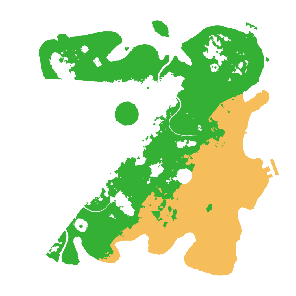 Biome Rust Map: Procedural Map, Size: 3500, Seed: 964565445