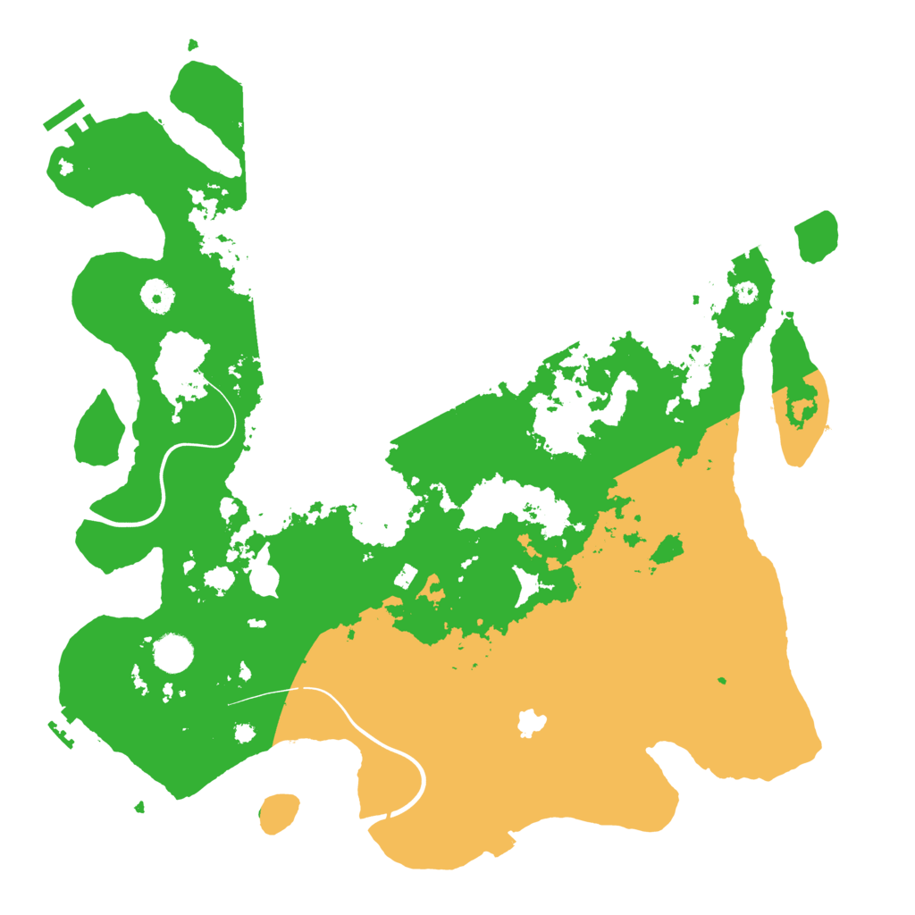 Biome Rust Map: Procedural Map, Size: 4096, Seed: 92887286