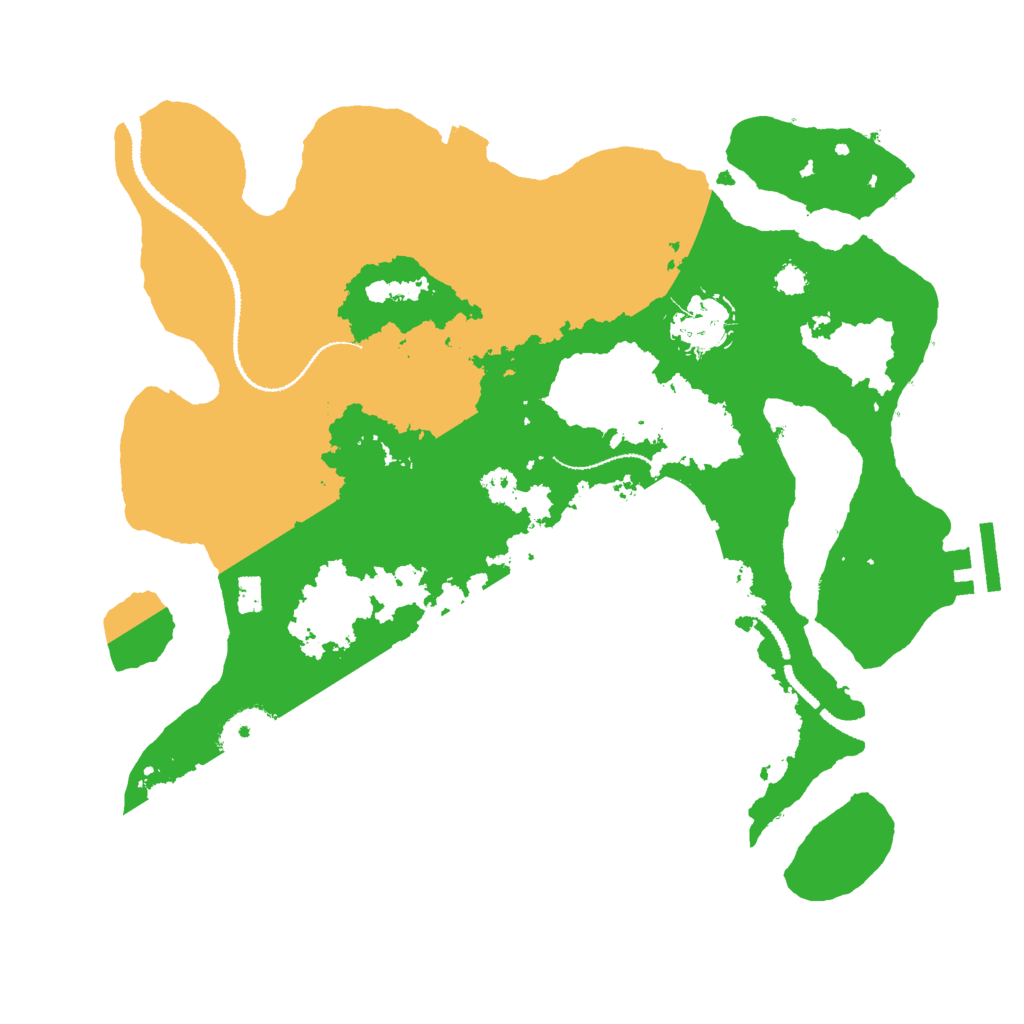 Biome Rust Map: Procedural Map, Size: 3000, Seed: 3666