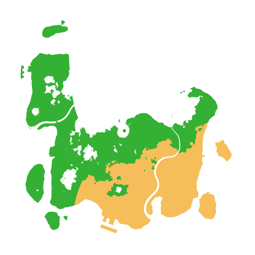 Biome Rust Map: Procedural Map, Size: 3000, Seed: 79952