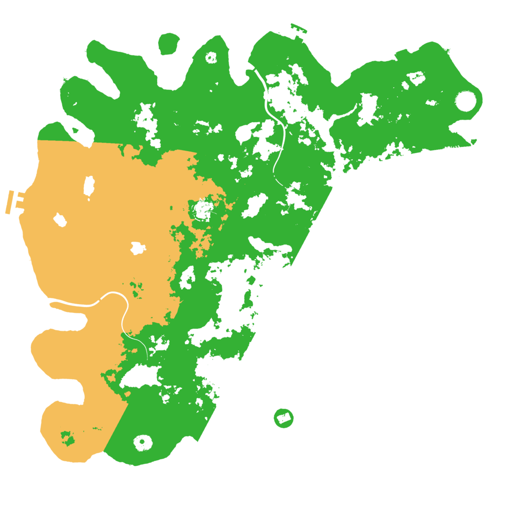 Biome Rust Map: Procedural Map, Size: 4500, Seed: 37335