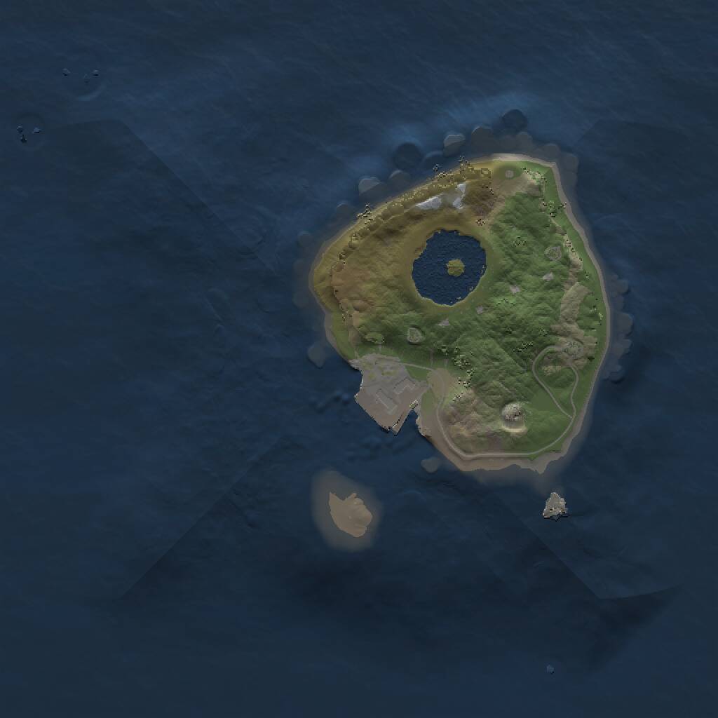 Rust Map: Procedural Map, Size: 1500, Seed: 1930199768, 1 Monuments