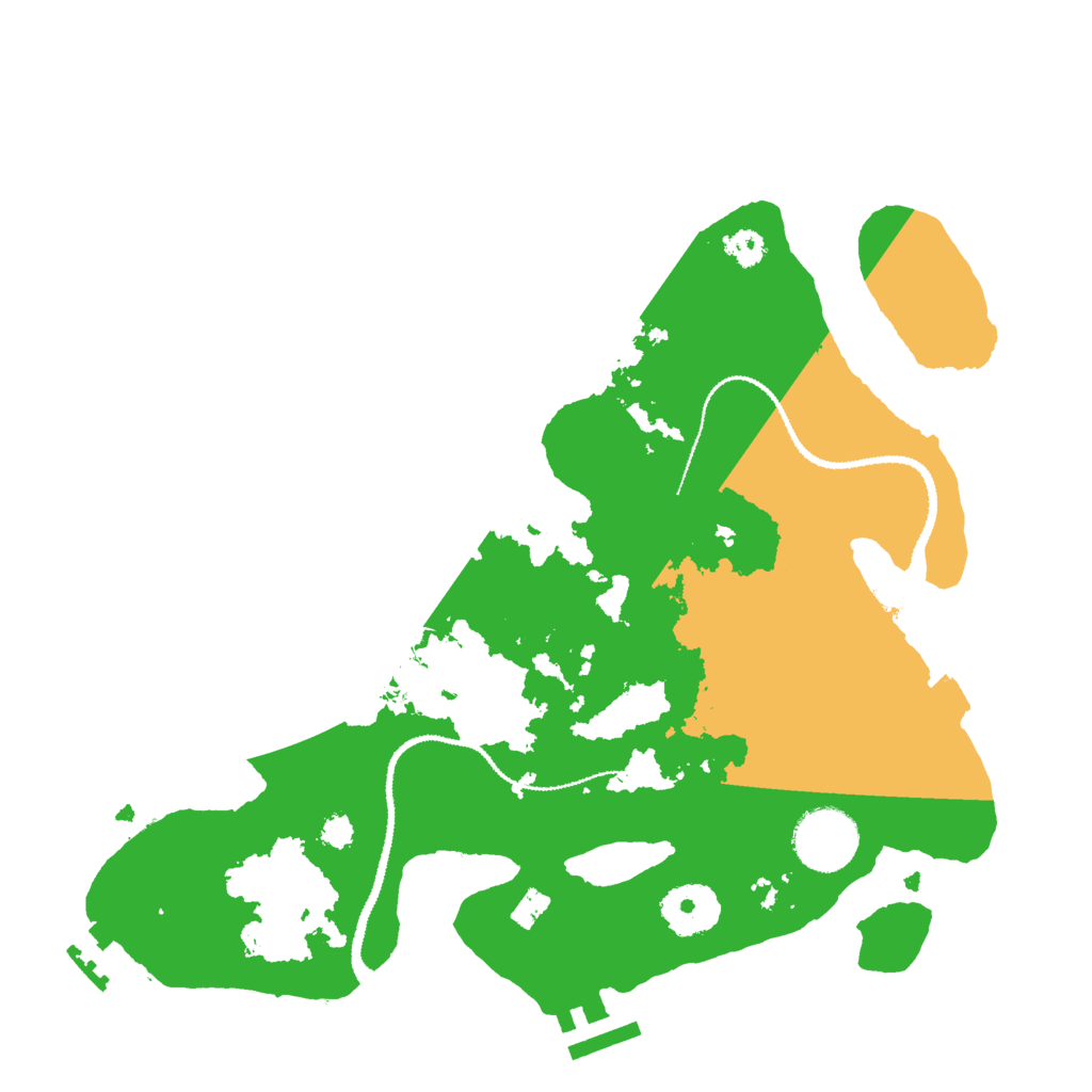 Biome Rust Map: Procedural Map, Size: 3000, Seed: 44563459