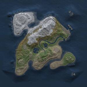 Thumbnail Rust Map: Procedural Map, Size: 2200, Seed: 1481517141, 5 Monuments