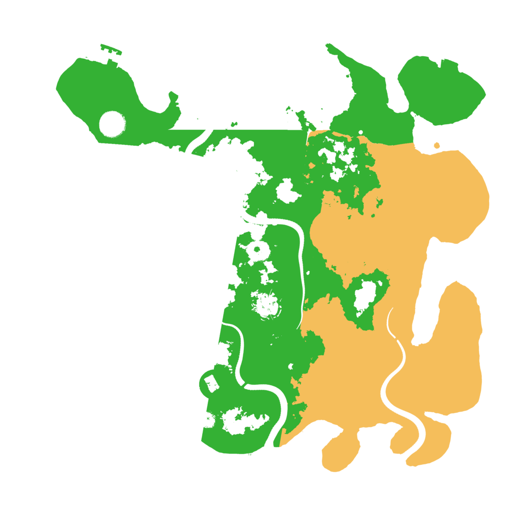 Biome Rust Map: Procedural Map, Size: 3500, Seed: 34756348