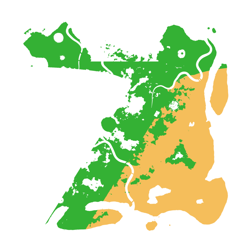 Biome Rust Map: Procedural Map, Size: 4500, Seed: 276370566