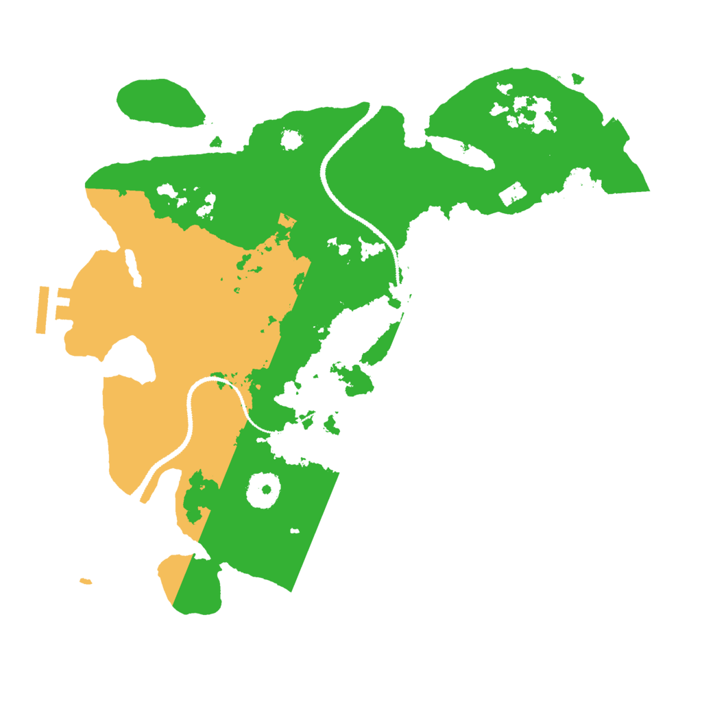 Biome Rust Map: Procedural Map, Size: 3000, Seed: 158380085