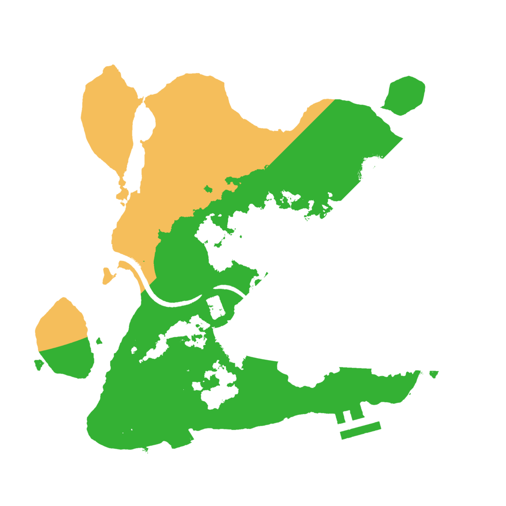 Biome Rust Map: Procedural Map, Size: 2500, Seed: 173516803