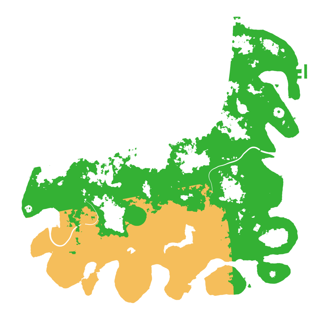 Biome Rust Map: Procedural Map, Size: 4500, Seed: 926875199