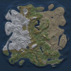 Thumbnail Rust Map: Procedural Map, Size: 4250, Seed: 920041505, 15 Monuments