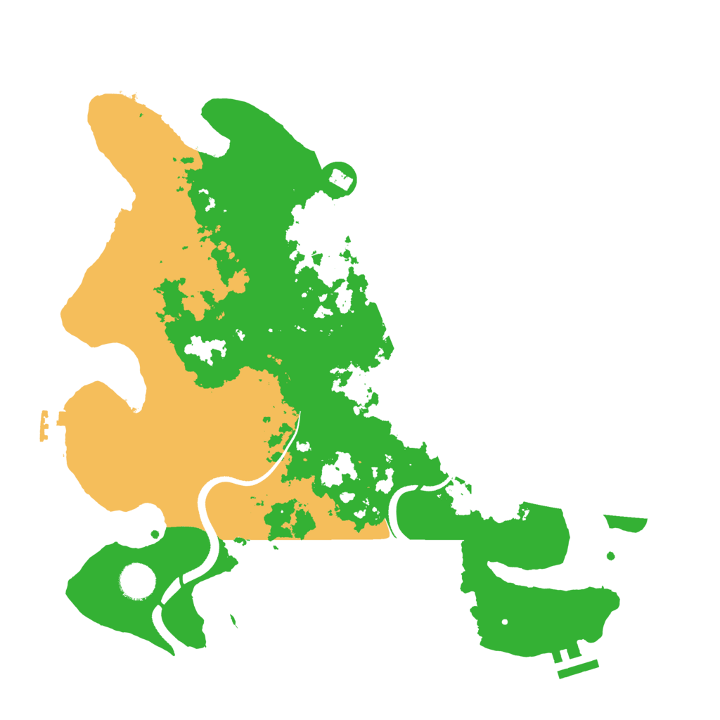 Biome Rust Map: Procedural Map, Size: 3500, Seed: 2067574077