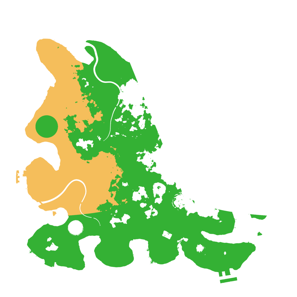 Biome Rust Map: Procedural Map, Size: 3500, Seed: 2067574077