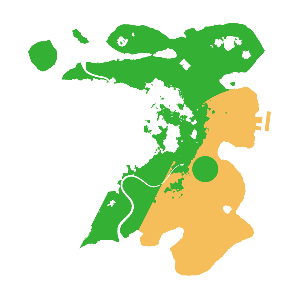 Biome Rust Map: Procedural Map, Size: 3000, Seed: 124666091