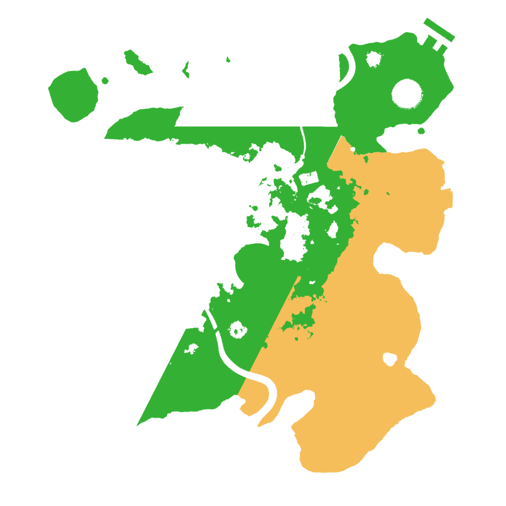 Biome Rust Map: Procedural Map, Size: 3000, Seed: 124666091