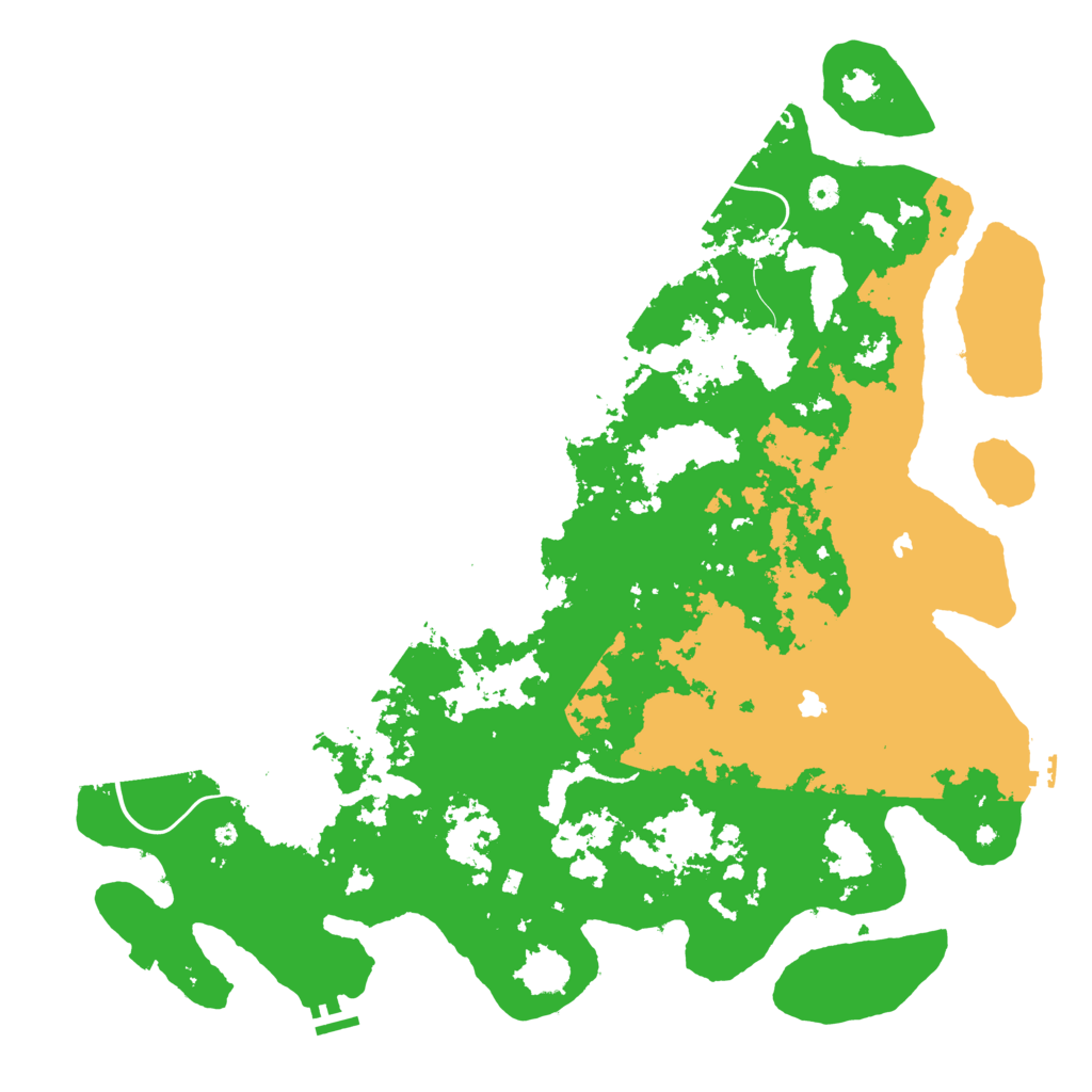 Biome Rust Map: Procedural Map, Size: 5000, Seed: 543210