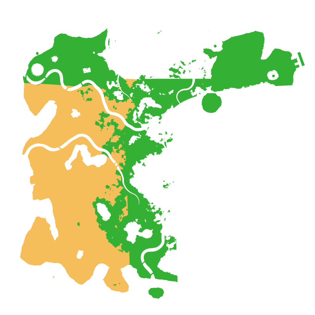 Biome Rust Map: Procedural Map, Size: 4500, Seed: 1262593162