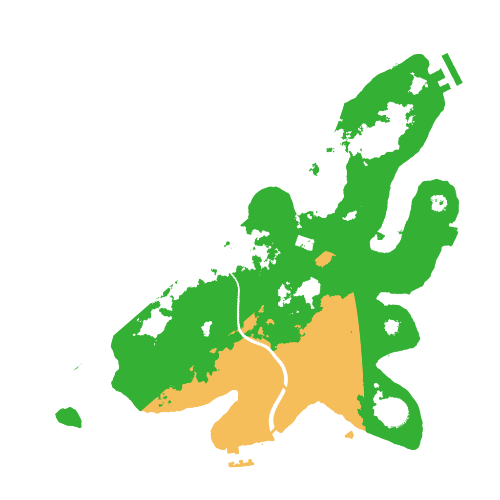 Biome Rust Map: Procedural Map, Size: 3000, Seed: 42992