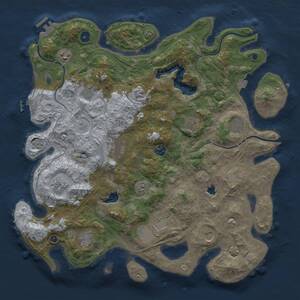 Thumbnail Rust Map: Procedural Map, Size: 4250, Seed: 1403502138, 17 Monuments