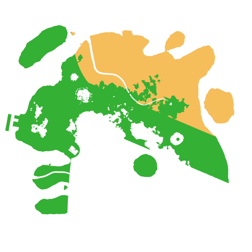 Biome Rust Map: Procedural Map, Size: 3000, Seed: 241399