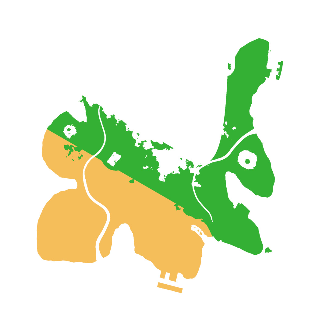 Biome Rust Map: Procedural Map, Size: 2500, Seed: 976642688