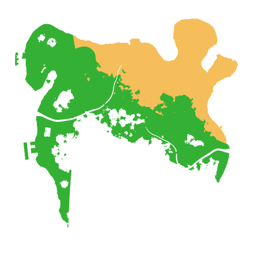 Biome Rust Map: Procedural Map, Size: 3000, Seed: 52158