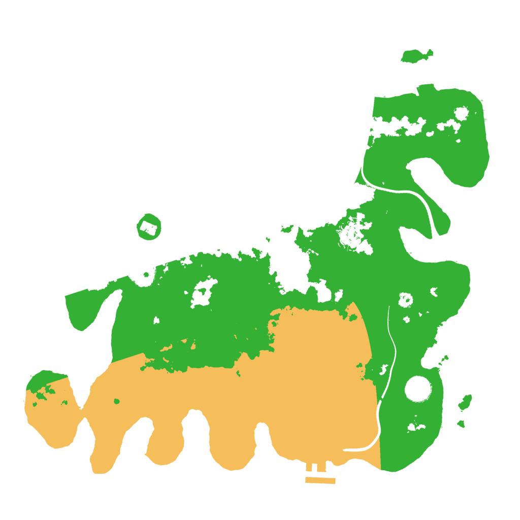 Biome Rust Map: Procedural Map, Size: 3500, Seed: 457356