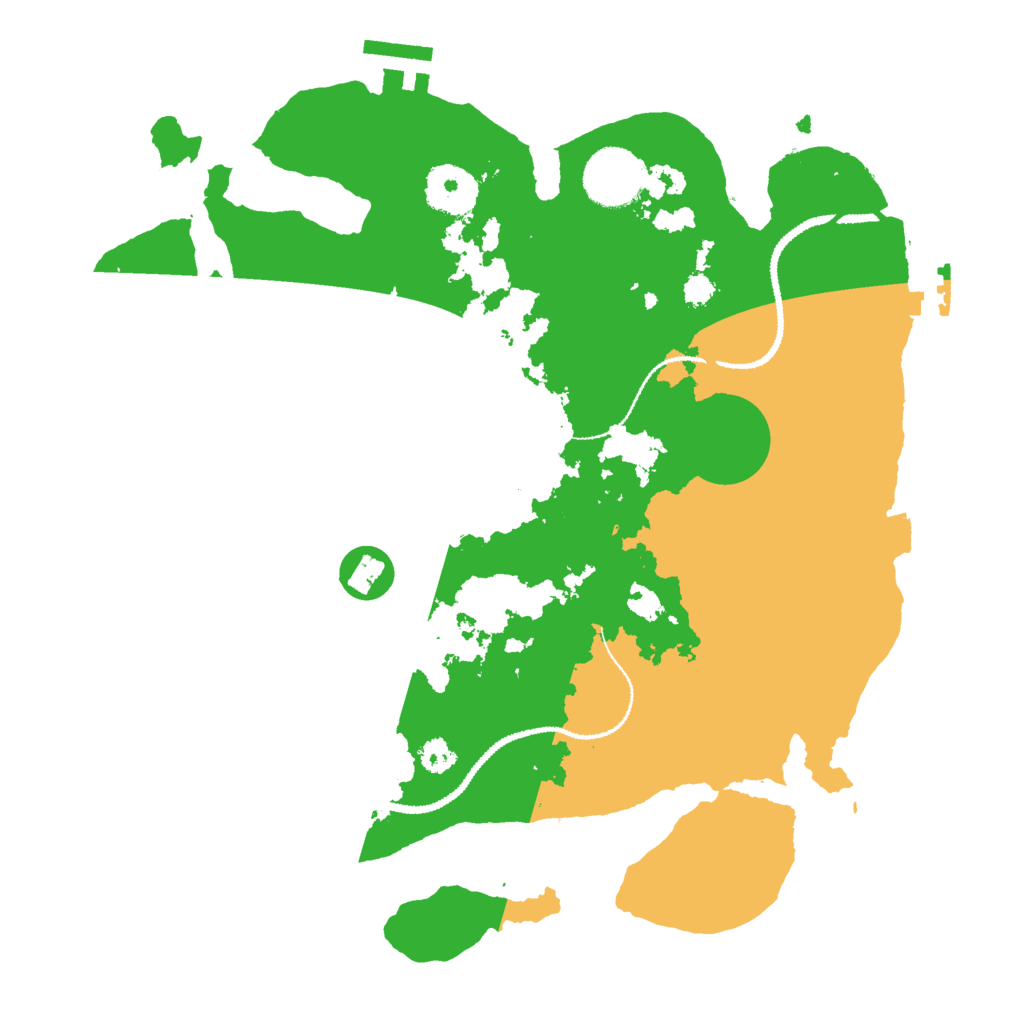 Biome Rust Map: Procedural Map, Size: 3000, Seed: 420862489