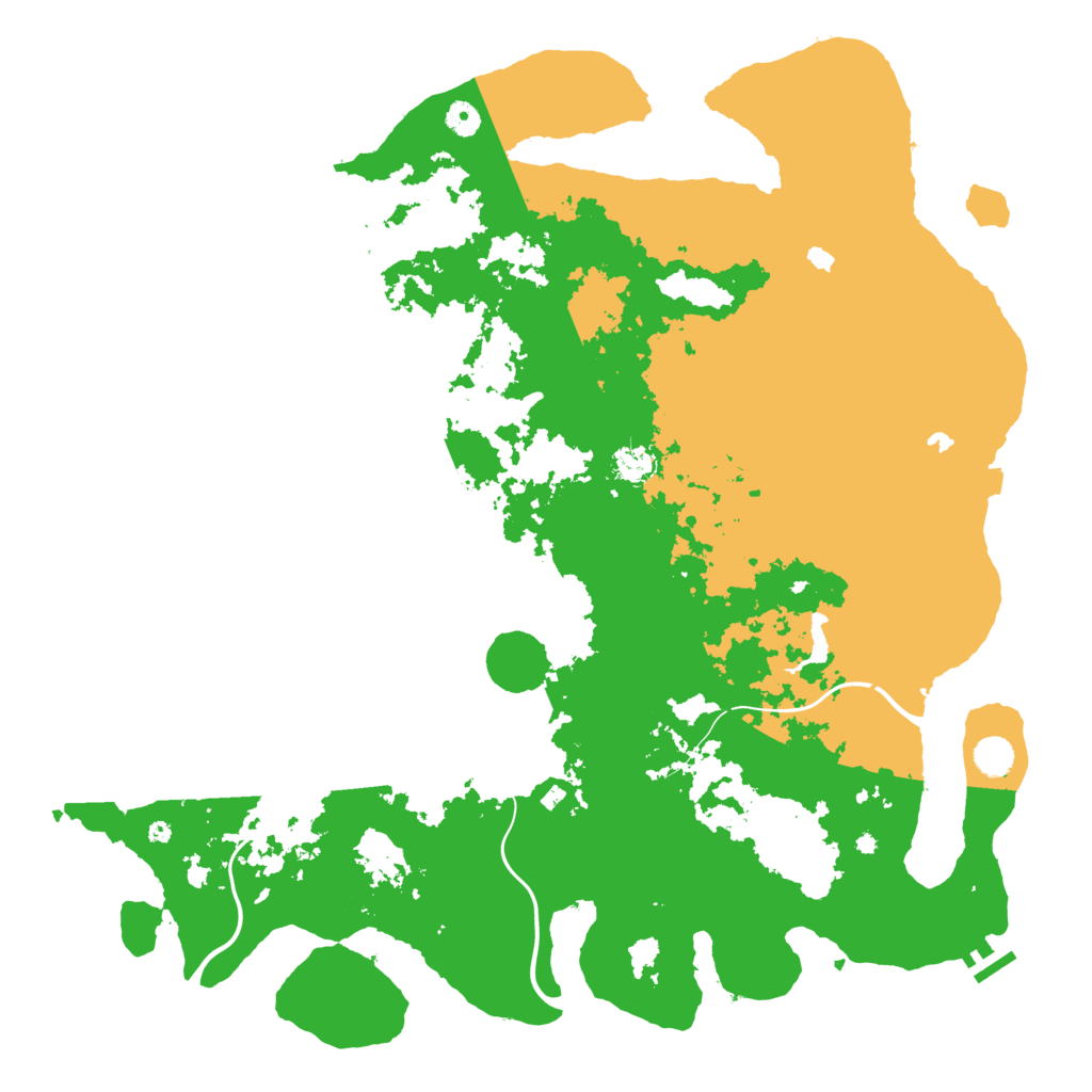 Biome Rust Map: Procedural Map, Size: 4800, Seed: 523861674