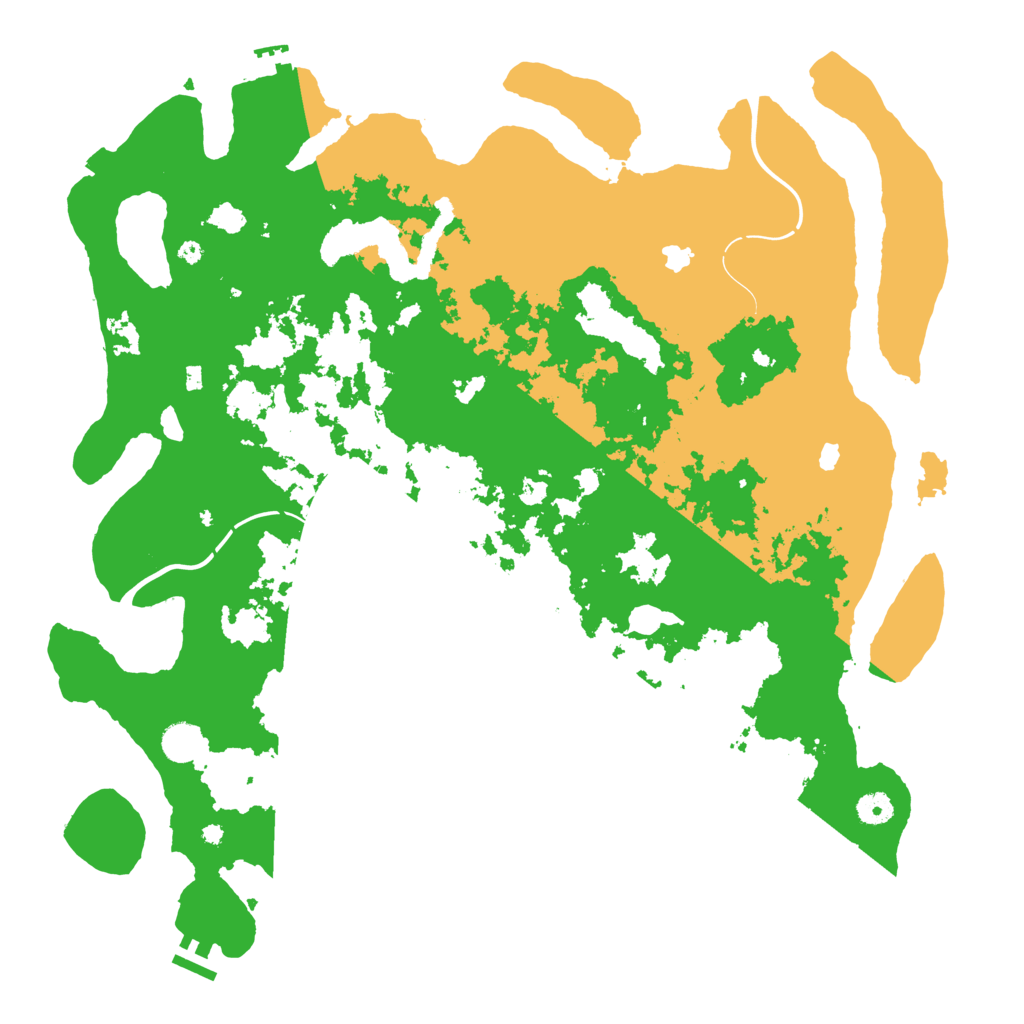 Biome Rust Map: Procedural Map, Size: 4500, Seed: 1687007804