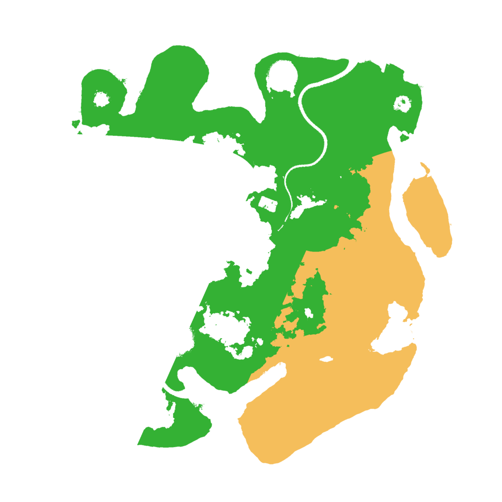 Biome Rust Map: Procedural Map, Size: 3000, Seed: 571086177