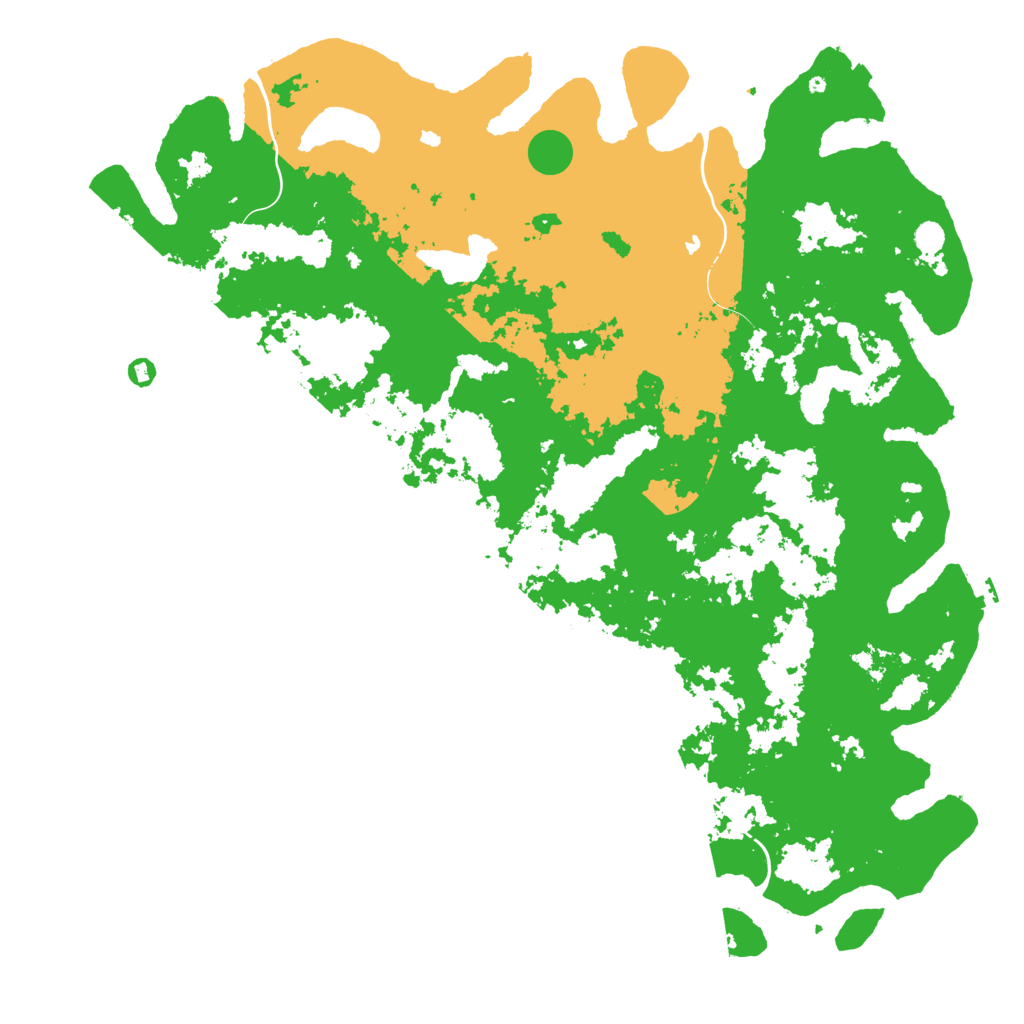 Biome Rust Map: Procedural Map, Size: 6000, Seed: 53259