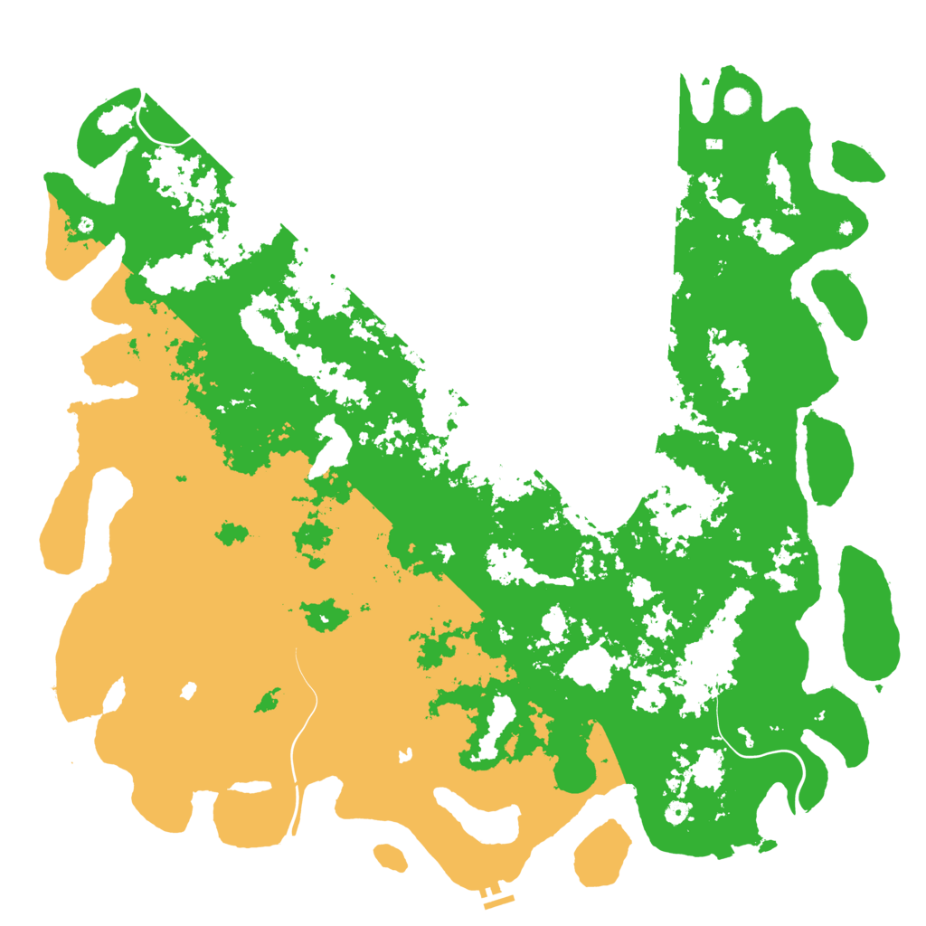 Biome Rust Map: Procedural Map, Size: 6000, Seed: 10406020