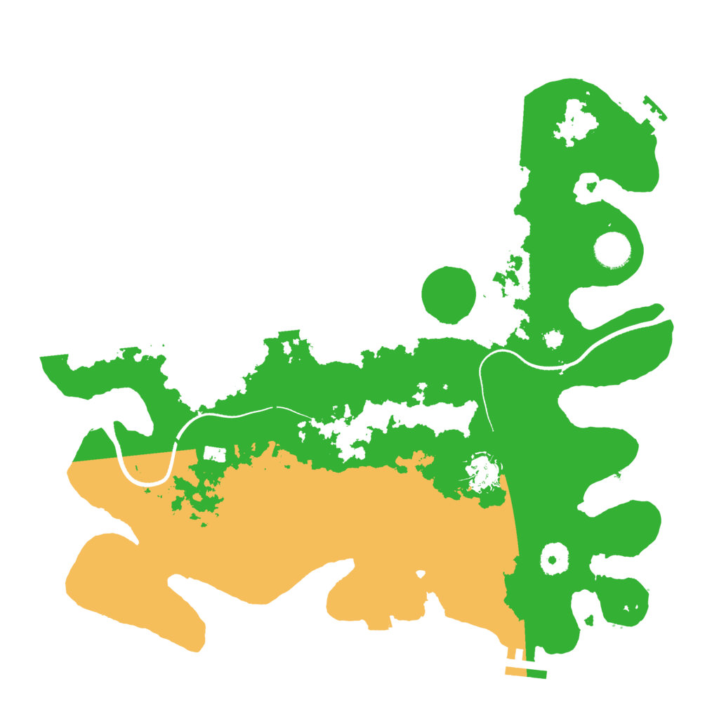 Biome Rust Map: Procedural Map, Size: 3500, Seed: 1075864244