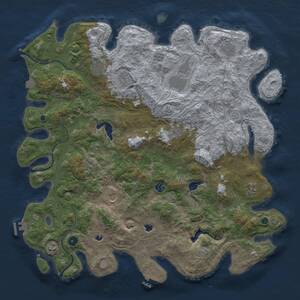 Thumbnail Rust Map: Procedural Map, Size: 4800, Seed: 950388781, 16 Monuments