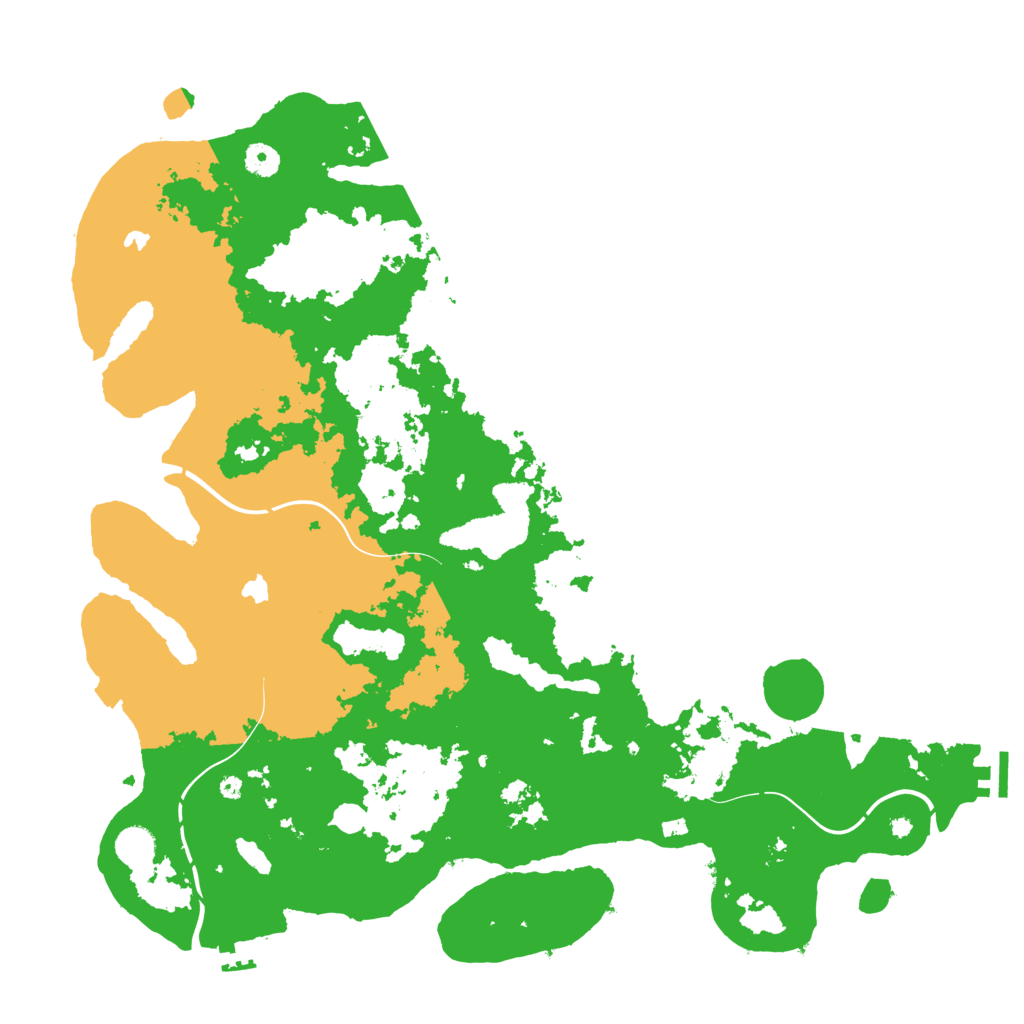 Biome Rust Map: Procedural Map, Size: 4500, Seed: 1354355315