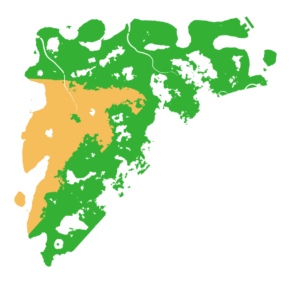 Biome Rust Map: Procedural Map, Size: 4500, Seed: 80920361