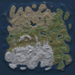 Thumbnail Rust Map: Procedural Map, Size: 4800, Seed: 1146036595, 17 Monuments