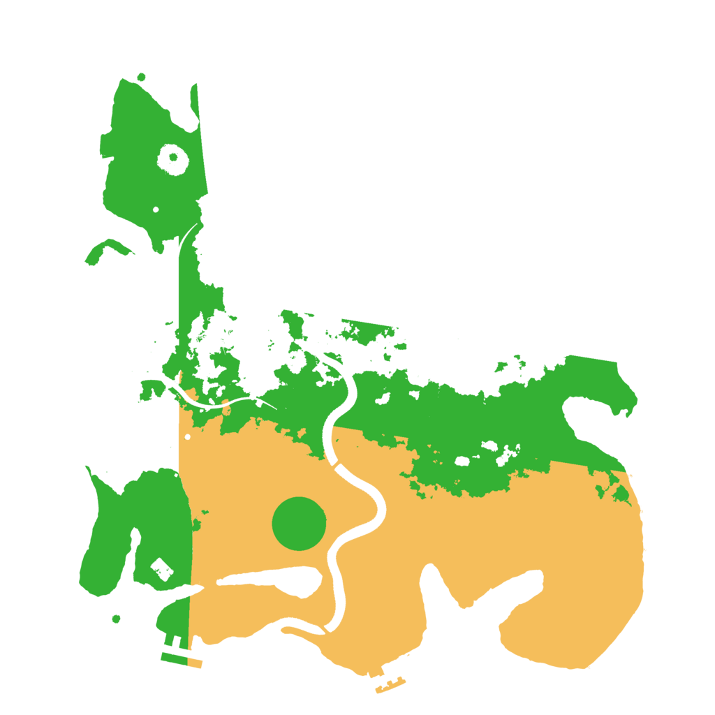 Biome Rust Map: Procedural Map, Size: 3500, Seed: 109012