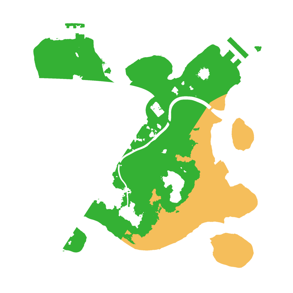 Biome Rust Map: Procedural Map, Size: 2300, Seed: 100816564