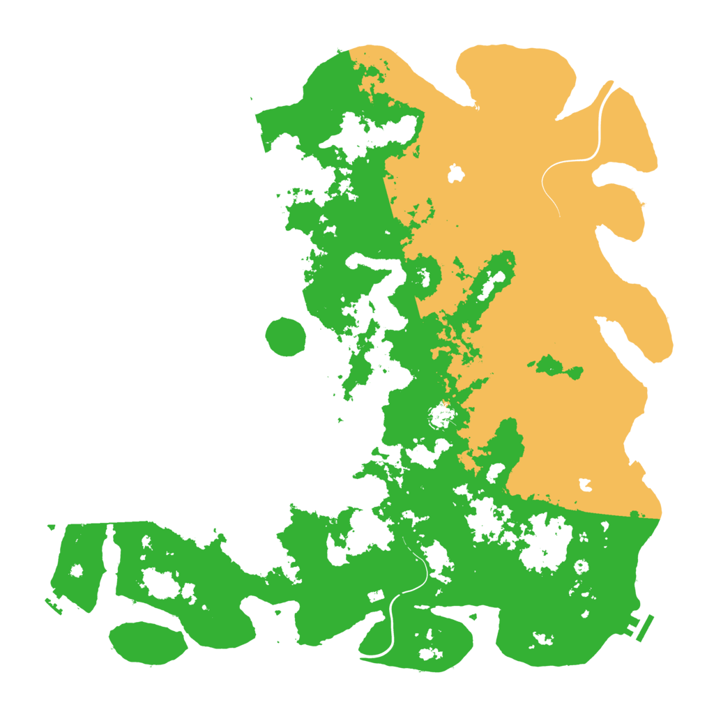 Biome Rust Map: Procedural Map, Size: 5000, Seed: 1520714502