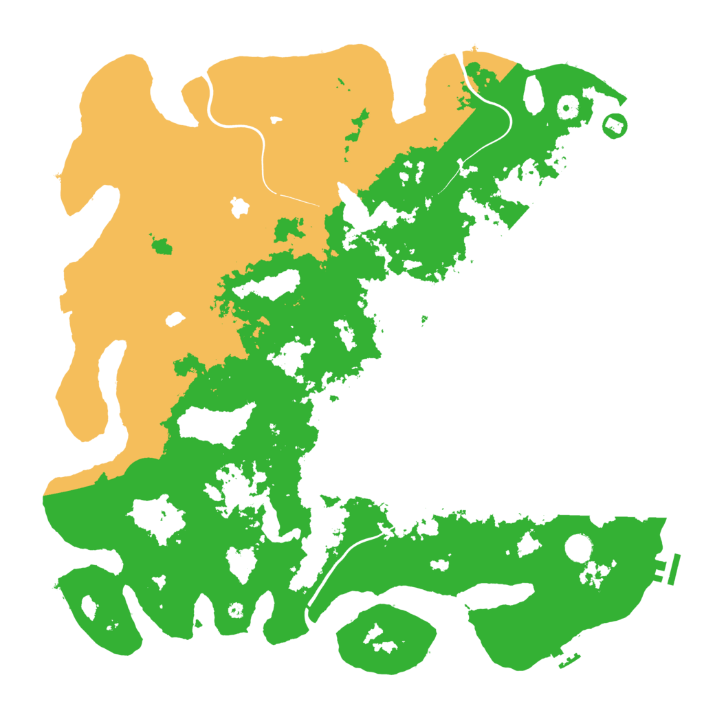 Biome Rust Map: Procedural Map, Size: 4500, Seed: 548511680