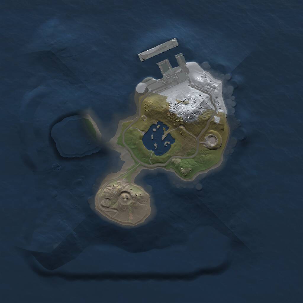 Rust Map: Procedural Map, Size: 1488, Seed: 1434275832, 3 Monuments