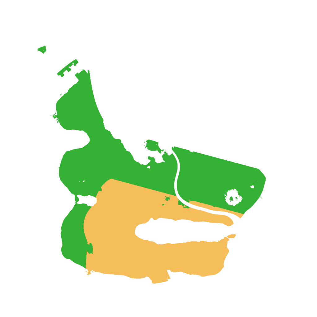 Biome Rust Map: Procedural Map, Size: 2000, Seed: 24307895