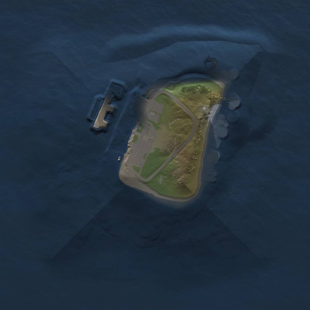 Rust Map: Procedural Map, Size: 1000, Seed: 28294, 2 Monuments