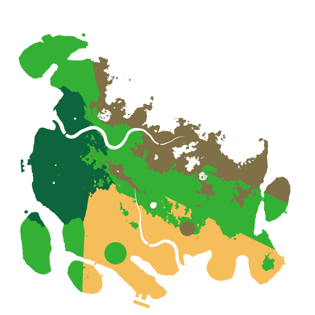 Biome Rust Map: Procedural Map, Size: 3750, Seed: 349388300